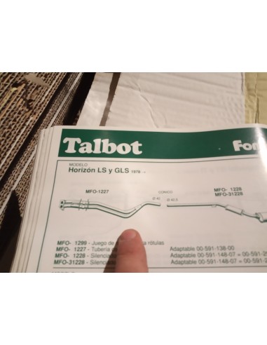 SALIDA COLECTOR ESCAPE TALBOT HORIZON