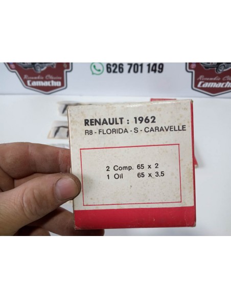 JUEGO DE SEGMENTOS RENAULT 8 , FLORIDA Y CARAVELLE