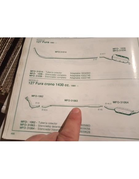 SILENCIOSO ESCAPE SEAT 127 FURA CRONO