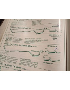 SILENCIOSO TRASERO ESCAPE FORD ESCORT 1.8 DIESEL 2