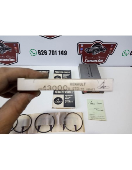 JUEGO DE SEGMENTOS RENAULT,CITROEN,PEUGEOT Y TALBOT 75 mm