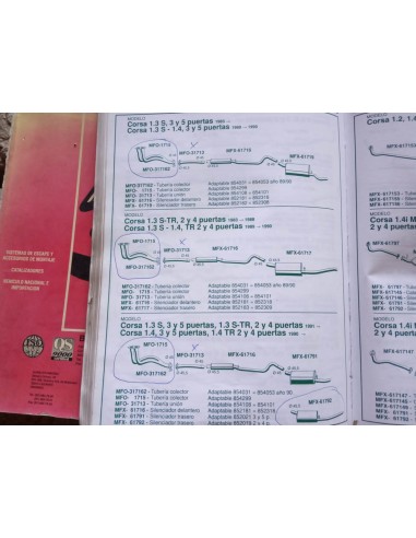 SILENCIOSO DELANTERO ESCAPE OPEL CORSA A