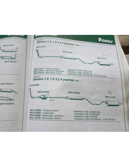 SILENCIOSO TRASERO ESCAPE LADA SAMARA