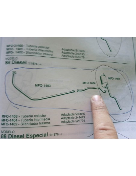 TUBERIA INTERMEDIA ESCAPE LAND ROVER 88