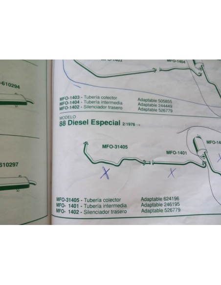SALIDA COLECTOR ESCAPE LAND ROVER SANTANA 88 Y 109