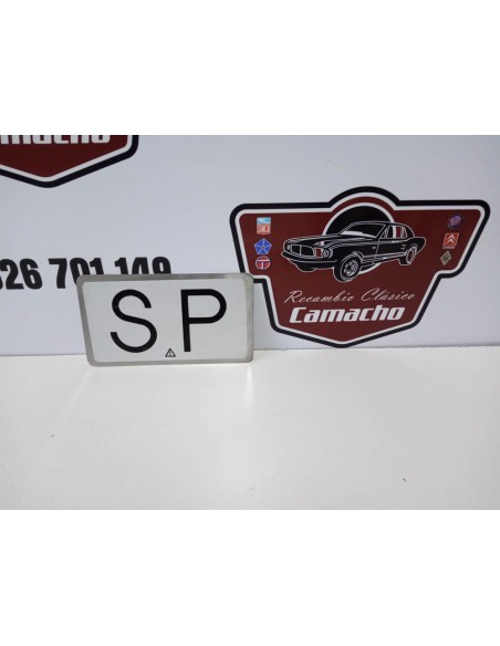 PLACA LETRERO SP (SERVICIO PUBLICO)
