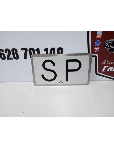 PLACA LETRERO SP (SERVICIO PUBLICO)