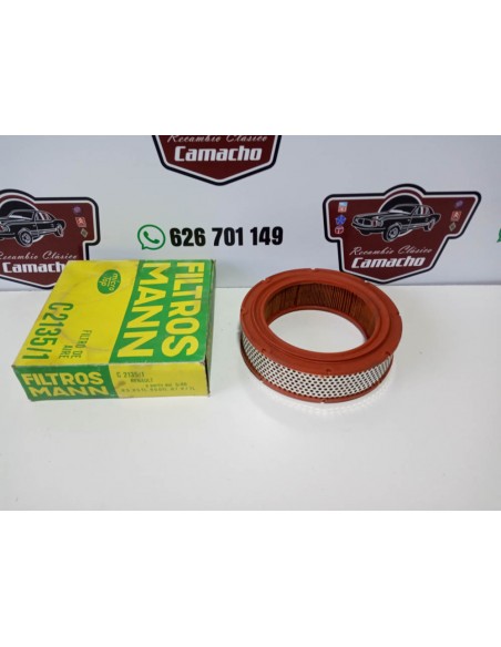 FILTRO AIRE RENAULT 5 Y 7 A PARTIR DEL 5/80