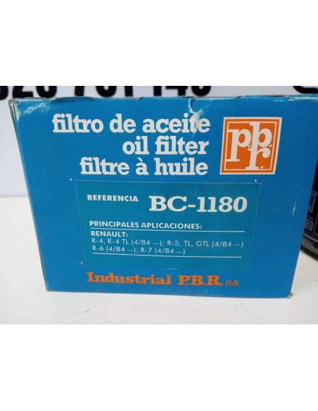 FILTRO ACEITE RENAULT 4,5,6 Y 7 A PARTIR DEL 4/84