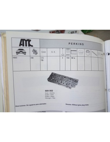 CULATA MOTOR PERKINS 4.108 AMC 909002