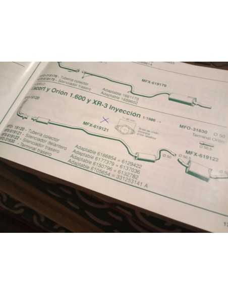 SILENCIOSO INTERMEDIO ESCAPE FORD ESCORT XR-3 i