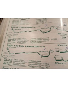 SILENCIOSO INTERMEDIO ESCAPE FORD ESCORT ORION DIESEL 2