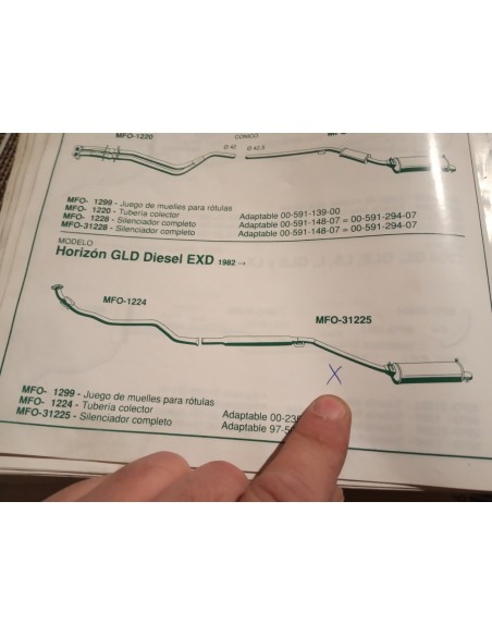 SILENCIOSO ESCAPE TALBOT HORIZON DIESEL