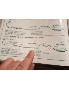 SILENCIOSO INTERMEDIO ESCAPE FORD FIESTA 1.3 2