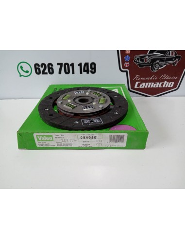 DISCO DE EMBRAGUE RENAULT 19,21 Y CLIO GASOLINA 180 mm