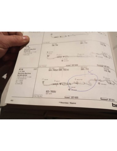 SILENCIOSO INTERMEDIO ESCAPE ROVER 214 Y 414