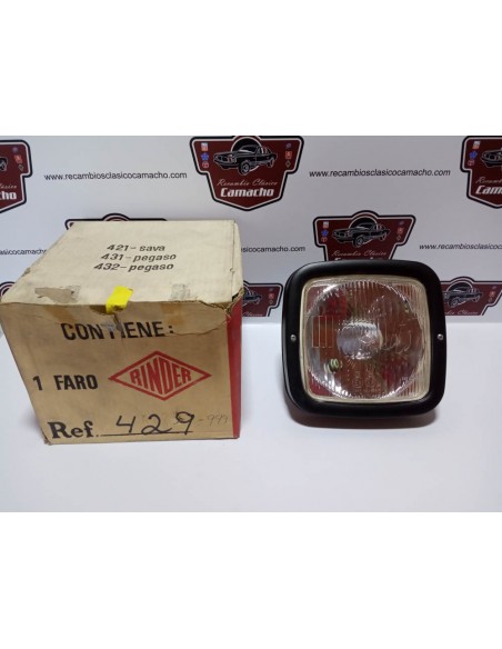 FARO DELANTERO AUTOBUS RINDER CERQUILLO NEGRO