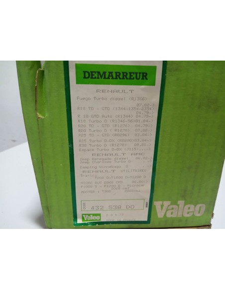 MOTOR DE ARRANQUE RENAULT 18,20,25,30, FUEGO ETC