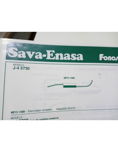 SILENCIOSO ESCAPE FURGONETA SAVA J-4