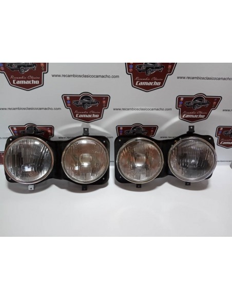 CONJUNTO FAROS DELANTEROS CON SOPORTES SEAT 132