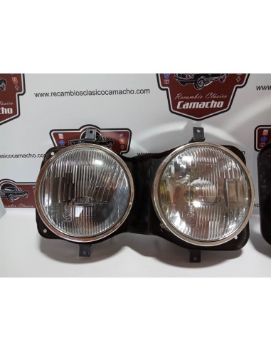 CONJUNTO FAROS DELANTEROS CON SOPORTES SEAT 132