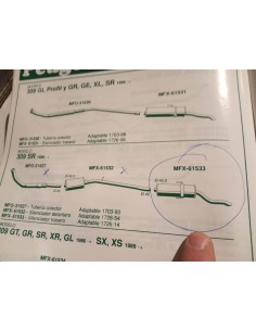 SILENCIOSO TRASERO ESCAPE PEUGEOT 309 SR 2