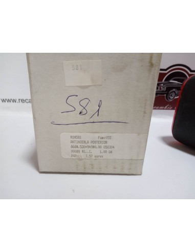 PILOTO TRASERO LUZ ANTINIEBLA UNIVERSAL.