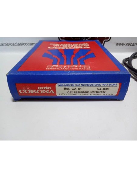 JUEGO CABLES DE BUJIAS CITROEN 2CV, BREAK,AZAM,AK 400
