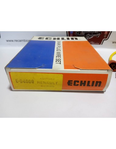 JUEGO CABLES DE BUJIAS RENAULT 12 TS AMARILLOS