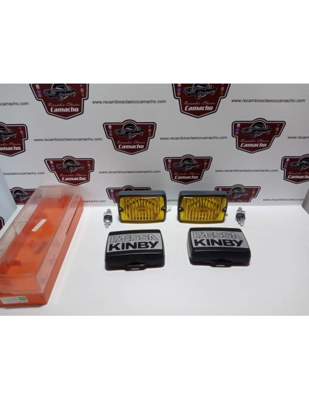 PAREJA FAROS ANTINIEBLA KINBY CON TAPAS HALOGENO H3