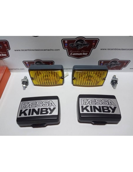 PAREJA FAROS ANTINIEBLA KINBY CON TAPAS HALOGENO H3