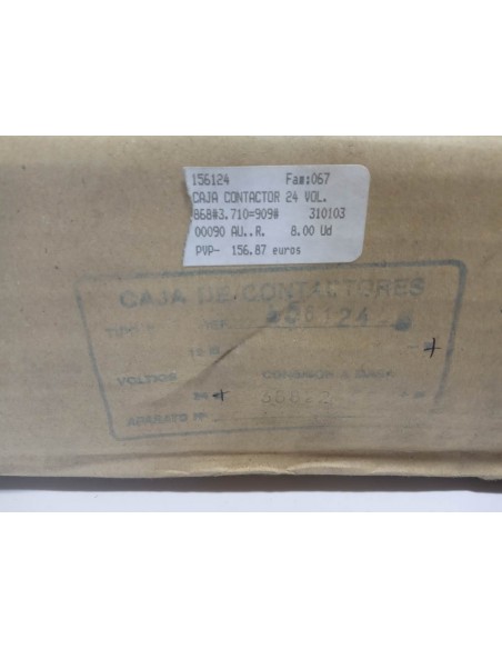 CAJA DE CONTACTOS 24 VOLTIOS A.S.D. (METALICO)