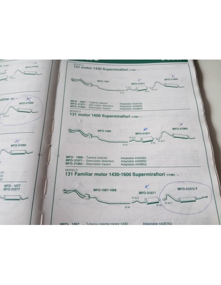SILENCIOSO INTERMEDIO ESCAPE SEAT 131