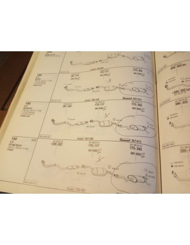 SILENCIOSO TRASERO ESCAPE MERCEDES 190 W201