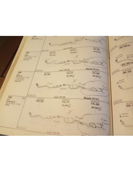 SILENCIOSO TRASERO ESCAPE MERCEDES 190 W201