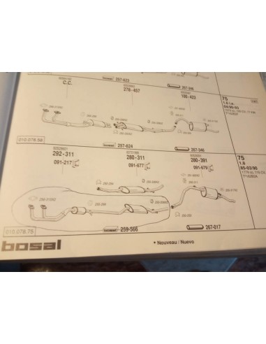 SALIDA COLECTOR ALFA ROMEO ALFETTA ,75, GIULIETTA, 90
