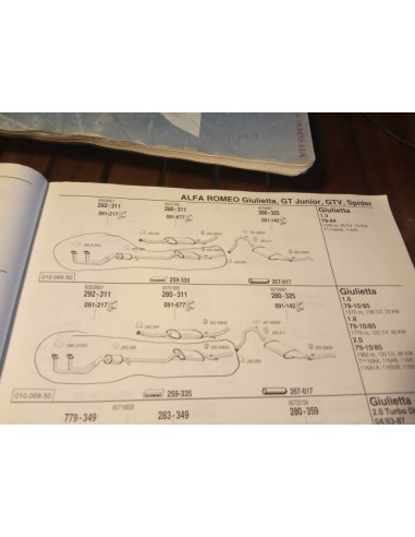 SALIDA COLECTOR ALFA ROMEO ALFETTA ,75, GIULIETTA, 90