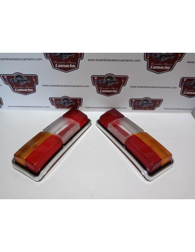 PAREJA TULIPA TRASERA SIMCA 1200 CROMADA