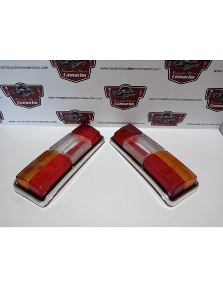 PAREJA TULIPA TRASERA SIMCA 1200 CROMADA