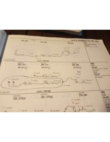 SALIDA COLECTOR ALFA ROMEO ALFETTA ,75, GIULIETTA, 90