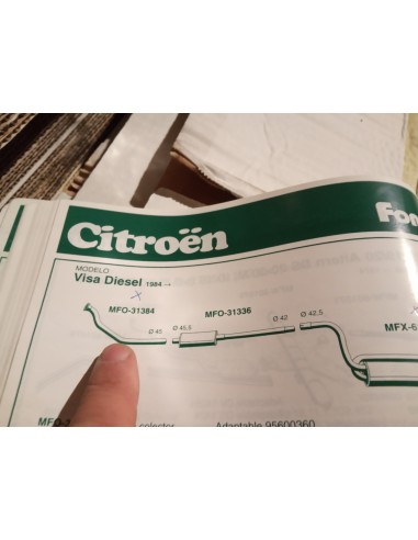 SALIDA COLECTOR CITROEN VISA Y C-15 DIESEL