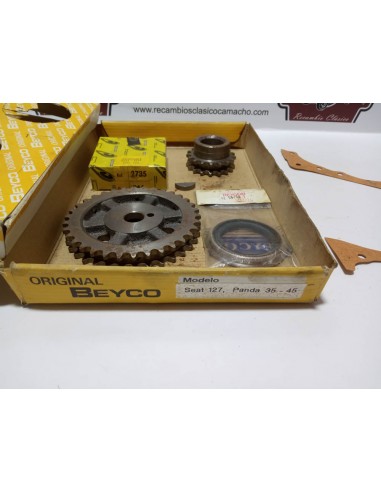 KIT DISTRIBUCION CADENA SEAT 127 ,FURA Y PANDA (PIÑON ALTO)