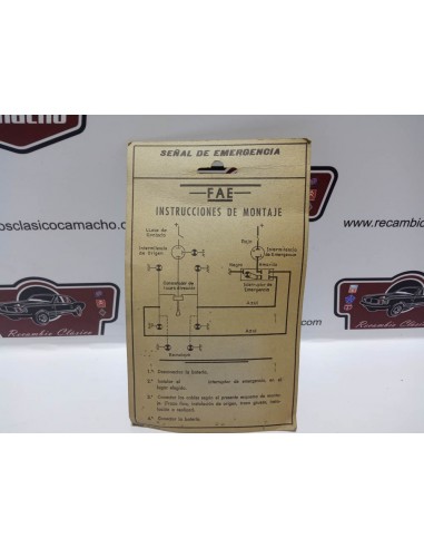 KIT INSTALACION LUCES EMERGENCIA WARNING 12 VOLTIOS