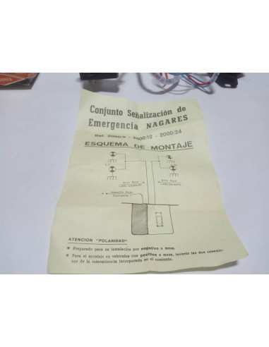 KIT INSTALACION LUCES EMERGENCIA WARNING 24 VOLTIOS