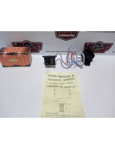 KIT INSTALACION LUCES EMERGENCIA WARNING 24 VOLTIOS