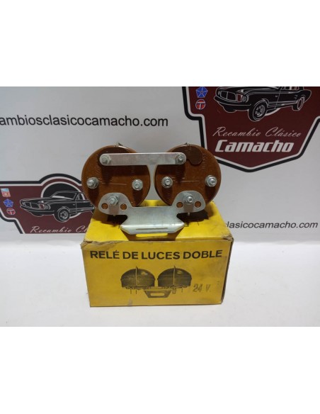 RELÉ DE LUCES DOBLE KLAM DE 24 VOLTIOS