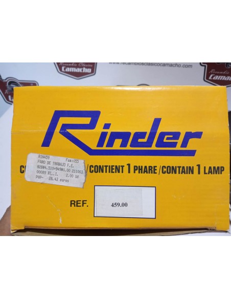 FARO DE TRABAJO RINDER F.E. CON REJILLA PARA TRACTOR