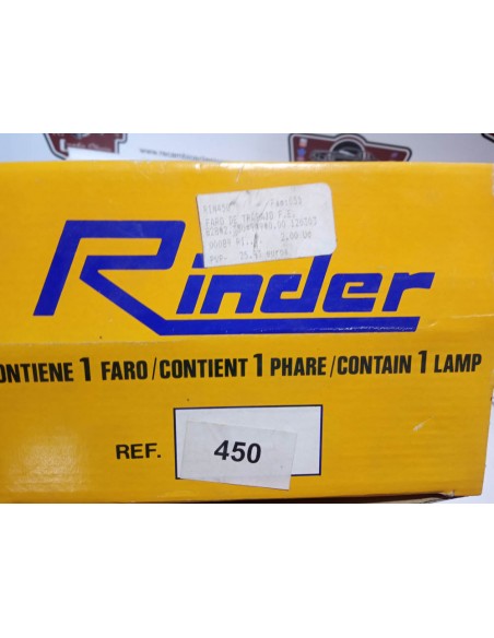 FARO DE TRABAJO RINDER F.E. CUADRADO SIN REJILLA PARA TRACTOR