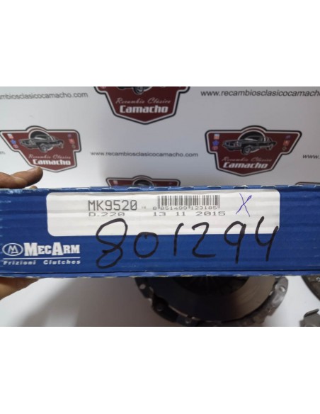 KIT EMBRAGUE FORD FIESTA XR2 , ESCORT XR3 Y ORION 1.6