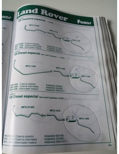 SILENCIOSO TRASERO ESCAPE LAND ROVER 109